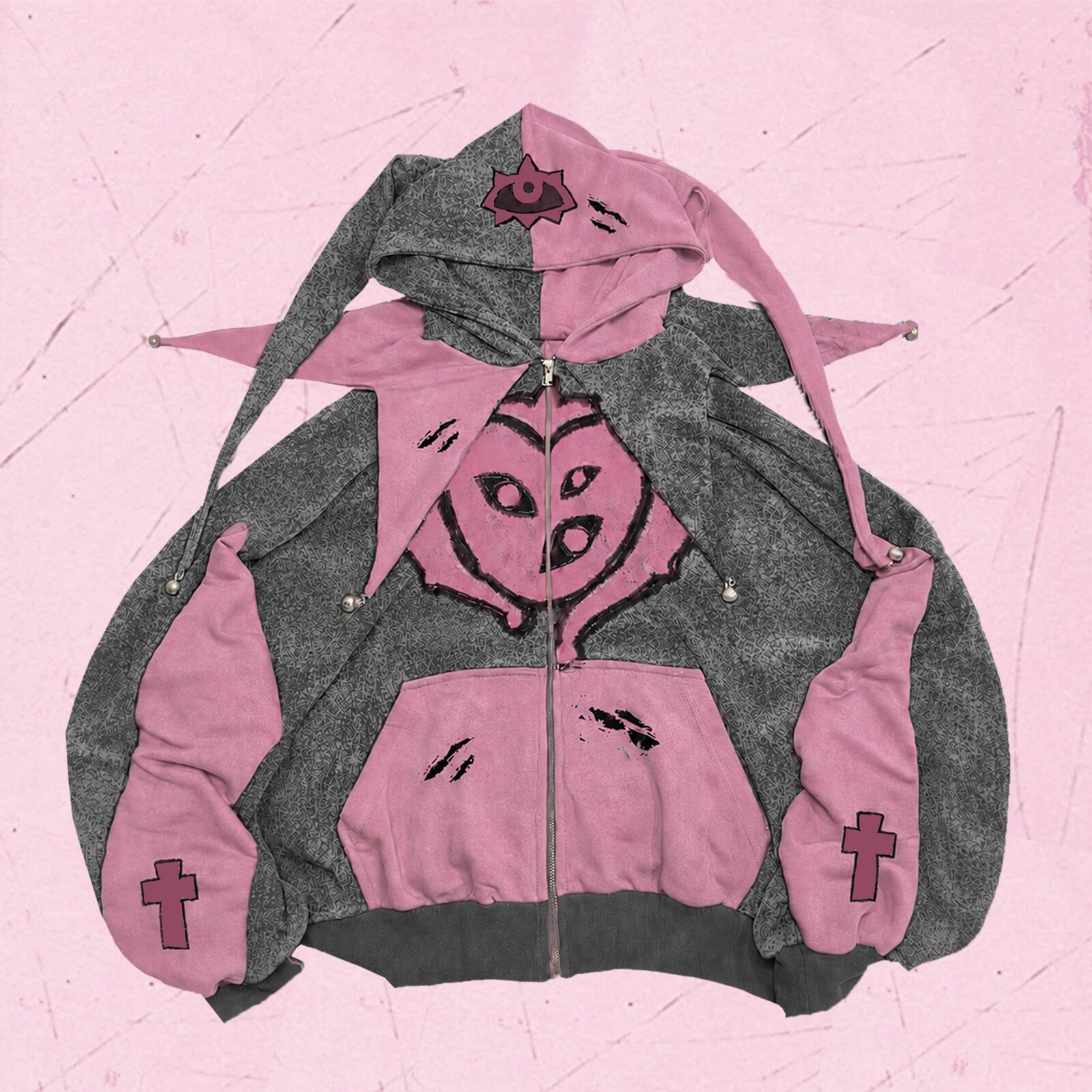 Seraphim Jester (Grey-Pink)